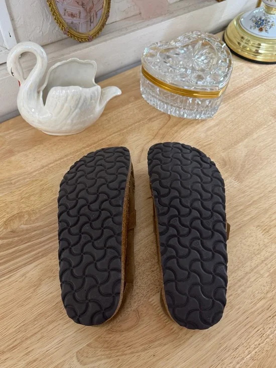 Birkenstock Buckley Women's size 7/EU 38 Suede Leather Slip On Shoes Mules Comfy - Picture 9 of 13